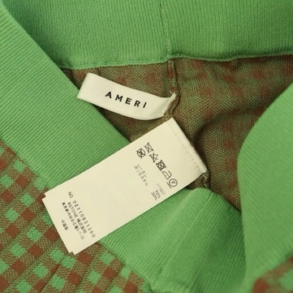 AMERI GREEN & BROWN GINGHAM CHECKERED PANTS size small women’s